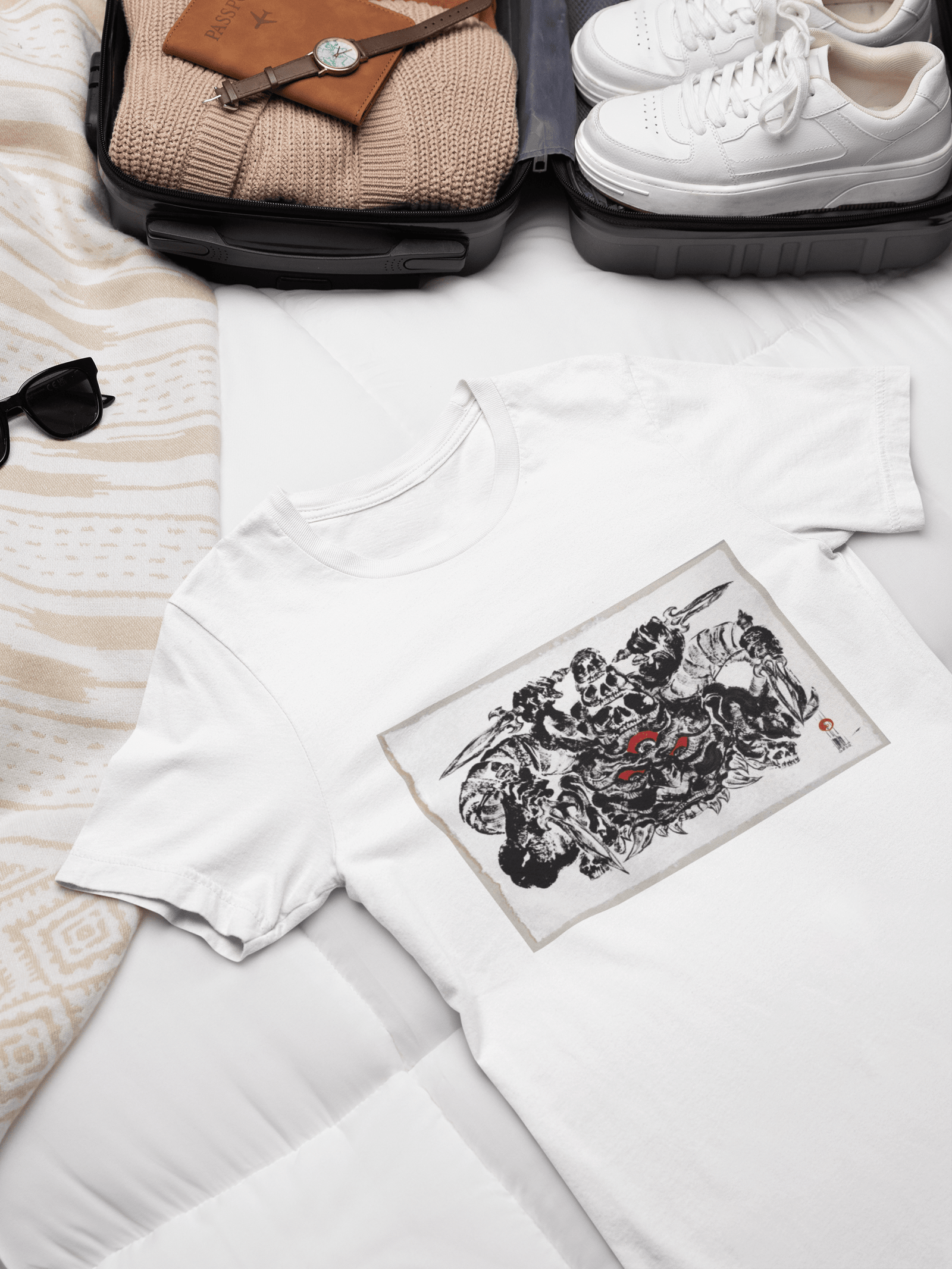 travel-themed-mockup-featuring-a-bella-canvas-t-shirt-with-a-nice-outfit-m37446